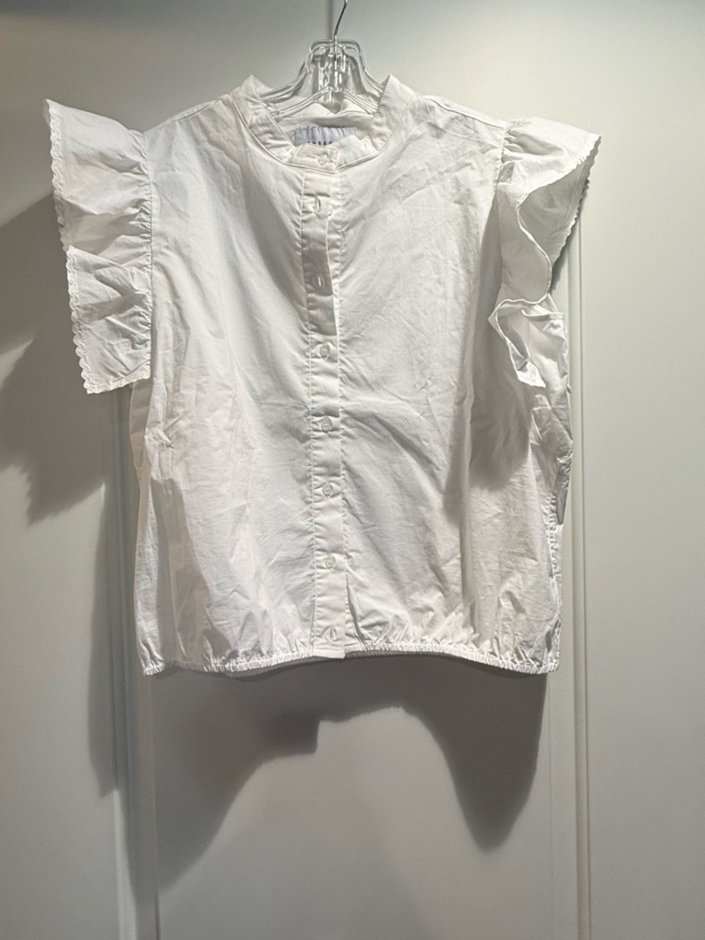 The Shirt “Spring Shirt” by Rochelle Behrens White Button-Up Blouse